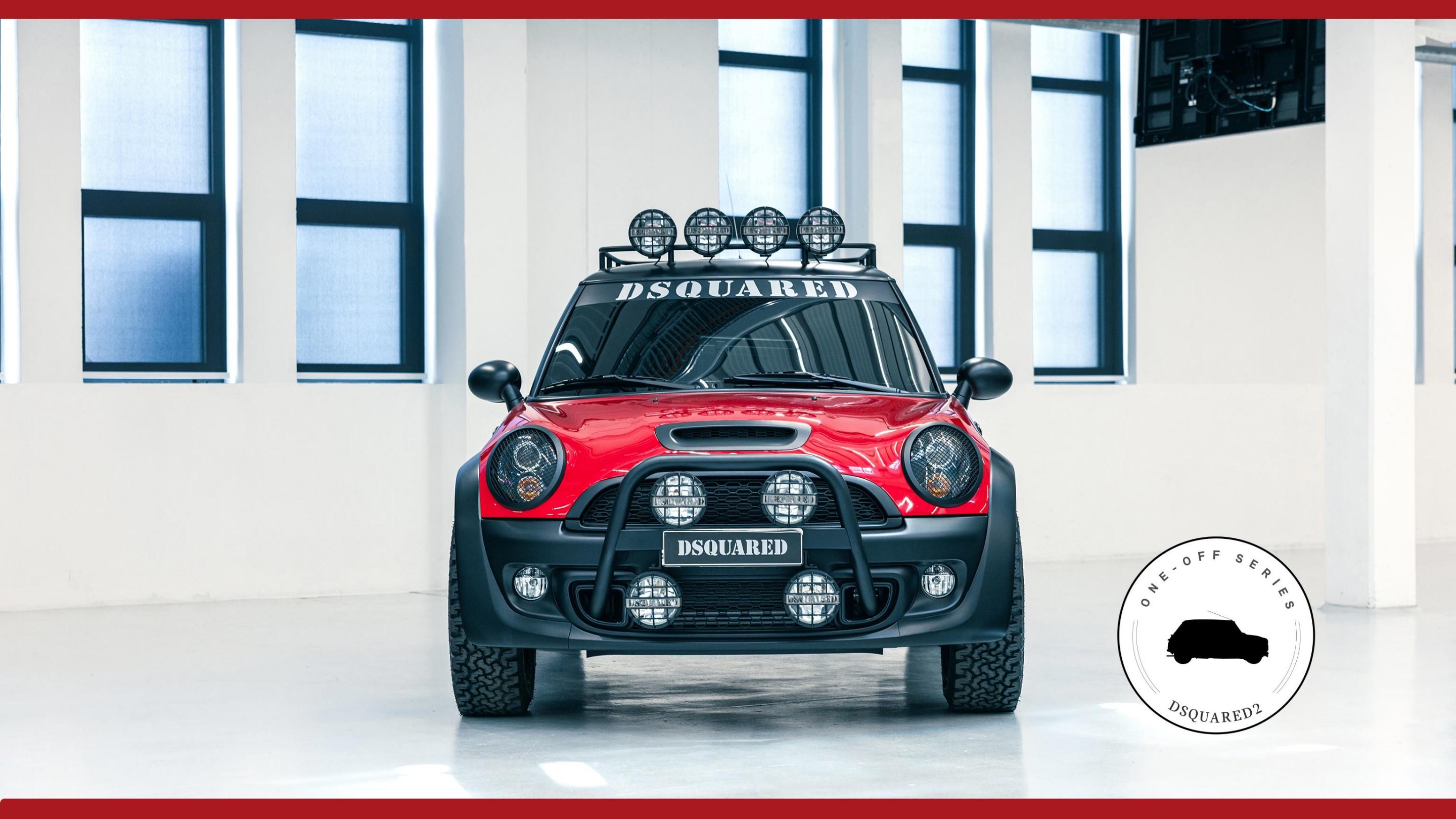 Передняя часть MINI Cooper S Red Mudder от Dsquared2.
